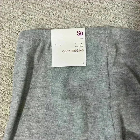 SO Leggings Gray Knit Stretch Casual Athleisure Basic Everyday Size S - Picture 5 of 5